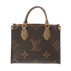 Louis Vuitton Monogram Reverse On the Go Brown Canvas Handbag